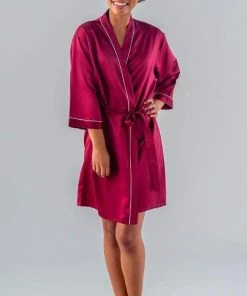 Kennedy Blue Satin Bridal And Bridesmaid Robes Accessories