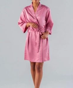 Kennedy Blue Satin Bridal And Bridesmaid Robes Accessories
