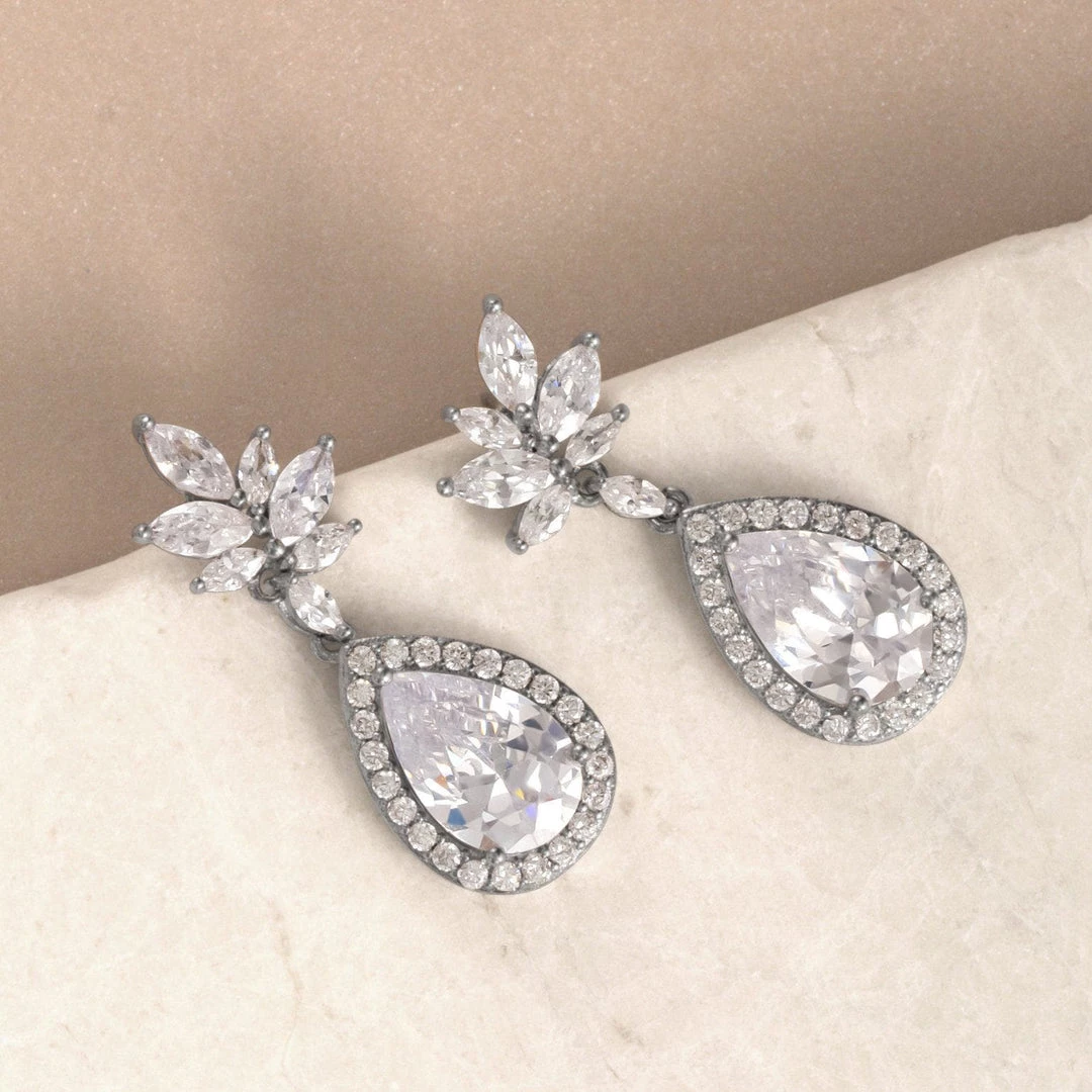 Kennedy Blue Accessories Crystal Teardrop Earrings 3 Kennedy Blue Accessories Crystal Teardrop Earrings