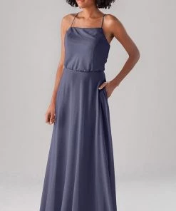 Kennedy Blue Bridesmaid Dresses Fatima