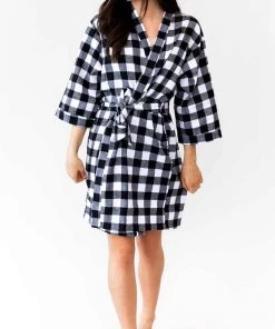 Kennedy Blue Flannel Bridal And Bridesmaid Robes 23 Kennedy Blue Flannel Bridal And Bridesmaid Robes