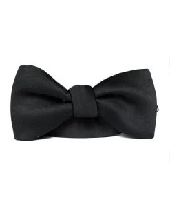 Kennedy Blue Matte Satin Bow Tie