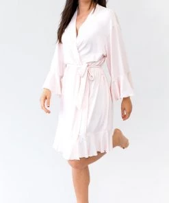 Kennedy Blue Ruffle Bridal And Bridesmaid Robes