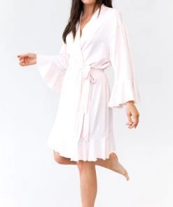 Kennedy Blue Ruffle Bridal And Bridesmaid Robes