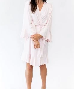 Kennedy Blue Ruffle Bridal And Bridesmaid Robes