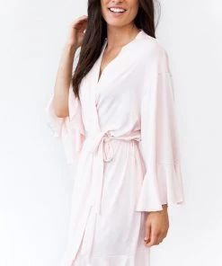 Kennedy Blue Ruffle Bridal And Bridesmaid Robes