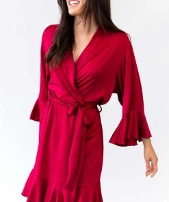 Kennedy Blue Ruffle Bridal And Bridesmaid Robes