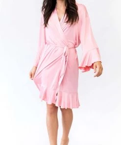 Kennedy Blue Ruffle Bridal And Bridesmaid Robes