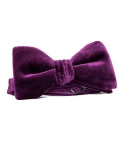 Kennedy Blue Accessories Velvet Bow Tie