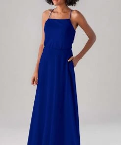 Kennedy Blue Bridesmaid Dresses Fatima