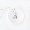 Kennedy Blue Gold Teardrop Necklace Accessories