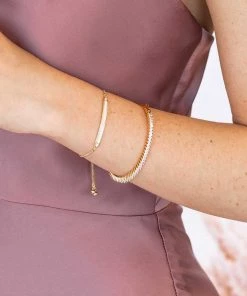 Kennedy Blue Crystal Bangle Bracelet