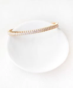 Kennedy Blue Crystal Bangle Bracelet