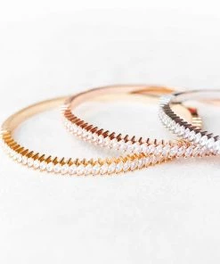 Kennedy Blue Crystal Bangle Bracelet