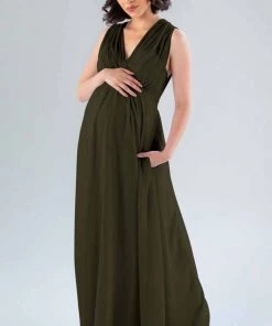 Kennedy Blue Maternity Bridesmaid Dresses Misty
