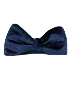 Kennedy Blue Accessories Velvet Bow Tie