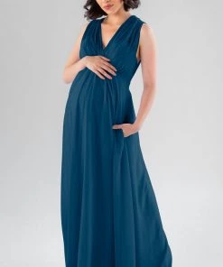 Kennedy Blue Maternity Bridesmaid Dresses Misty