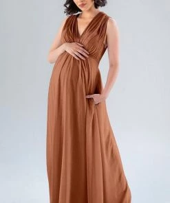 Kennedy Blue Maternity Bridesmaid Dresses Misty