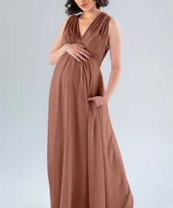 Kennedy Blue Maternity Bridesmaid Dresses Misty