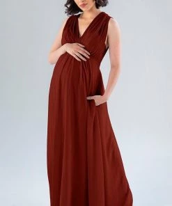 Kennedy Blue Maternity Bridesmaid Dresses Misty