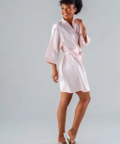 Kennedy Blue Satin Bridal And Bridesmaid Robes Accessories