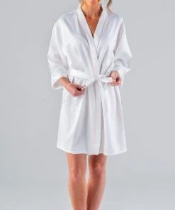 Kennedy Blue Satin Bridal And Bridesmaid Robes Accessories
