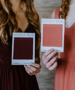 Kennedy Blue Chiffon Fabric Swatch Page Bundle Sale