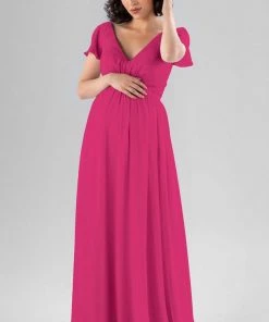 Kennedy Blue Try On Maternity Dresses Sample Kayli Size M8