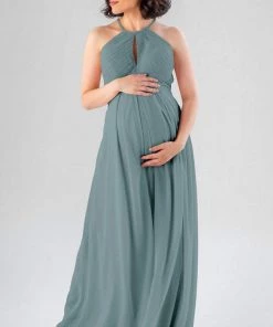Kennedy Blue Try On Maternity Dresses Sample Lacey Size M6