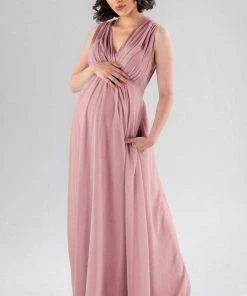 Kennedy Blue Maternity Bridesmaid Dresses Misty