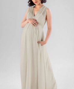 Kennedy Blue Maternity Bridesmaid Dresses Misty