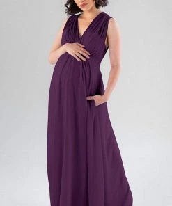 Kennedy Blue Maternity Bridesmaid Dresses Misty