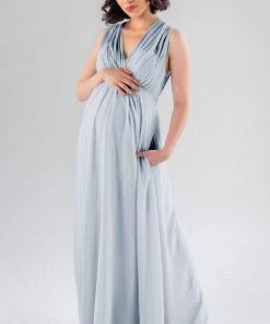 Kennedy Blue Maternity Bridesmaid Dresses Misty