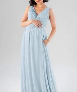 Kennedy Blue Paisley Maternity Bridesmaid Dresses