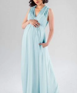 Kennedy Blue Maternity Bridesmaid Dresses Misty