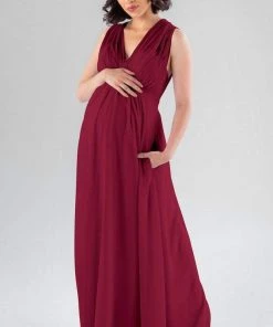 Kennedy Blue Maternity Bridesmaid Dresses Misty