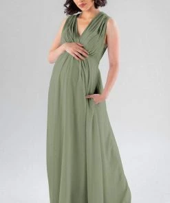 Kennedy Blue Maternity Bridesmaid Dresses Misty