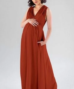 Kennedy Blue Maternity Bridesmaid Dresses Misty