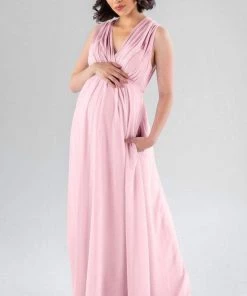 Kennedy Blue Maternity Bridesmaid Dresses Misty