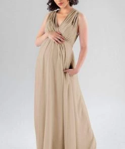 Kennedy Blue Maternity Bridesmaid Dresses Misty