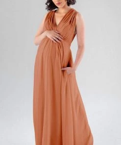 Kennedy Blue Maternity Bridesmaid Dresses Misty