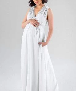 Kennedy Blue Maternity Bridesmaid Dresses Misty
