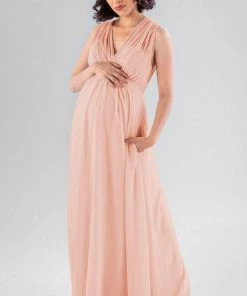 Kennedy Blue Maternity Bridesmaid Dresses Misty