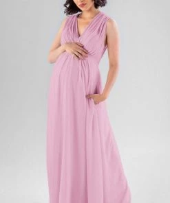 Kennedy Blue Maternity Bridesmaid Dresses Misty