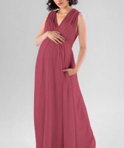Kennedy Blue Maternity Bridesmaid Dresses Misty