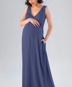 Kennedy Blue Maternity Bridesmaid Dresses Evonne