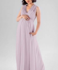 Kennedy Blue Maternity Bridesmaid Dresses Misty
