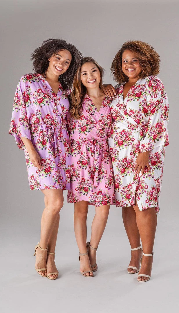Kennedy Blue Floral Bridesmaid Robe 5 Kennedy Blue Floral Bridesmaid Robe
