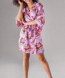 Kennedy Blue Floral Bridesmaid Robe 25 Kennedy Blue Floral Bridesmaid Robe