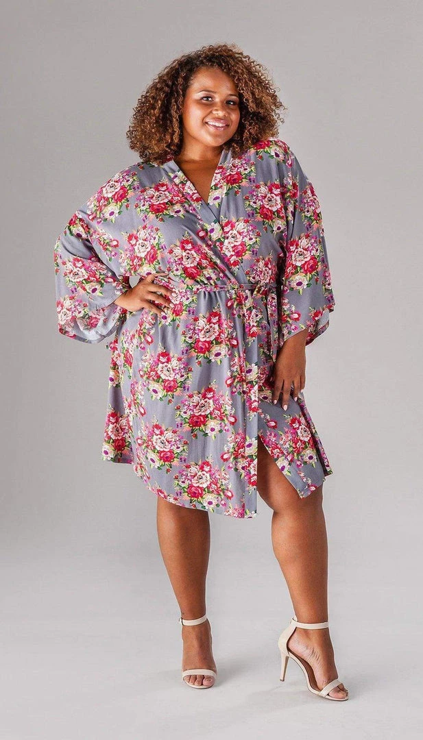 Kennedy Blue Floral Bridesmaid Robe 15 Kennedy Blue Floral Bridesmaid Robe